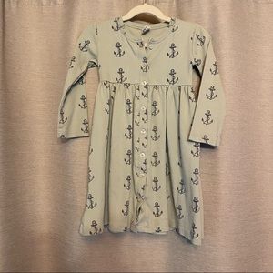 Kate Quinn Green Anchor Dress size 5Y